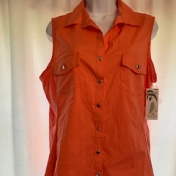 Zac & Rachel Tops - 3/$20 Nwt Zac & Rachel PXL Orange Top